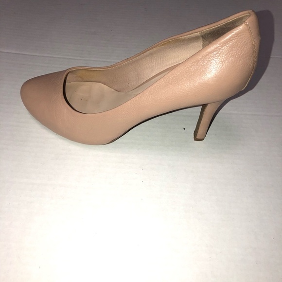 Rockport taupe leather pump high heels size 8.5 - Picture 1 of 4